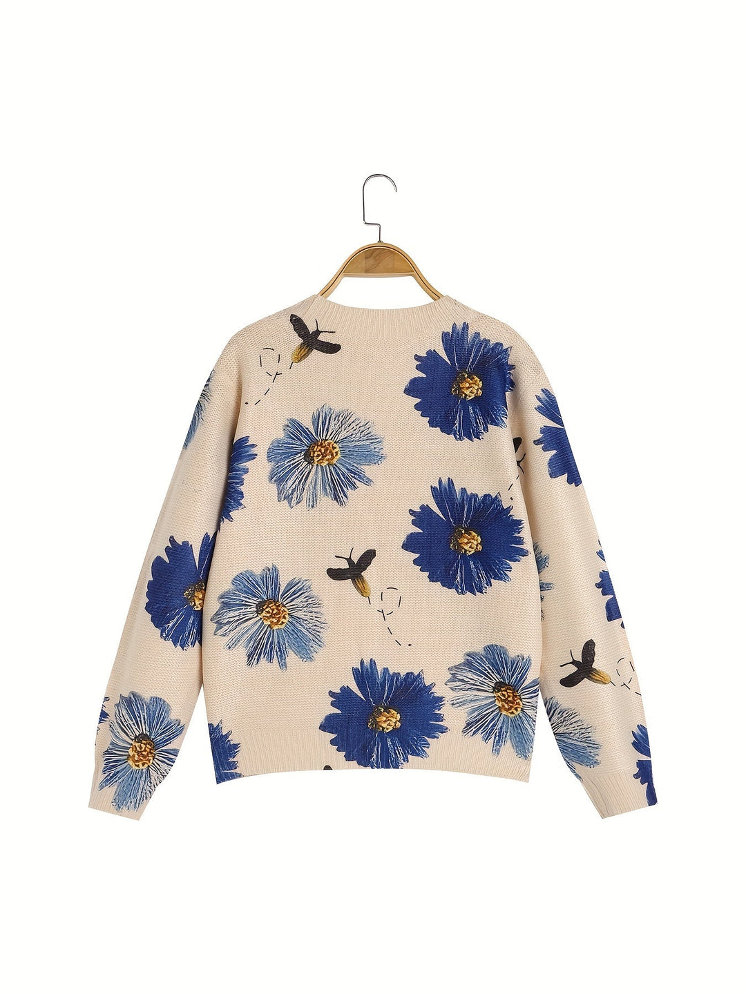 Levoire | Pull En Tricot Décontracté À Imprimé Floral Pour Femmes