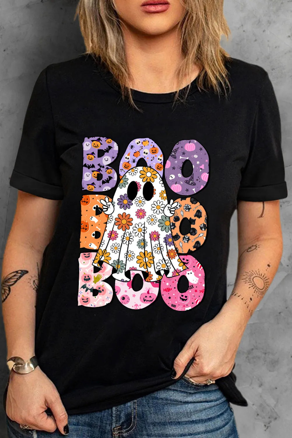 Levoire | BOO Gespenster Graphique Col Rond T-shirt à Manches Courtes Must