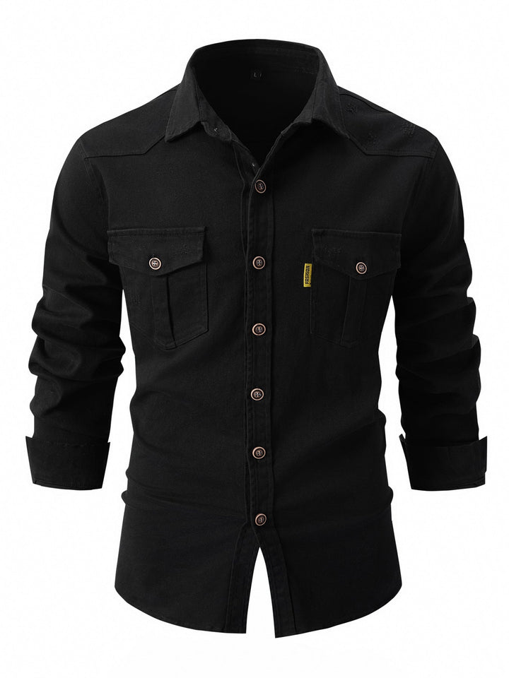 Levoire | Chemise Élégante Pour Hommes Noir