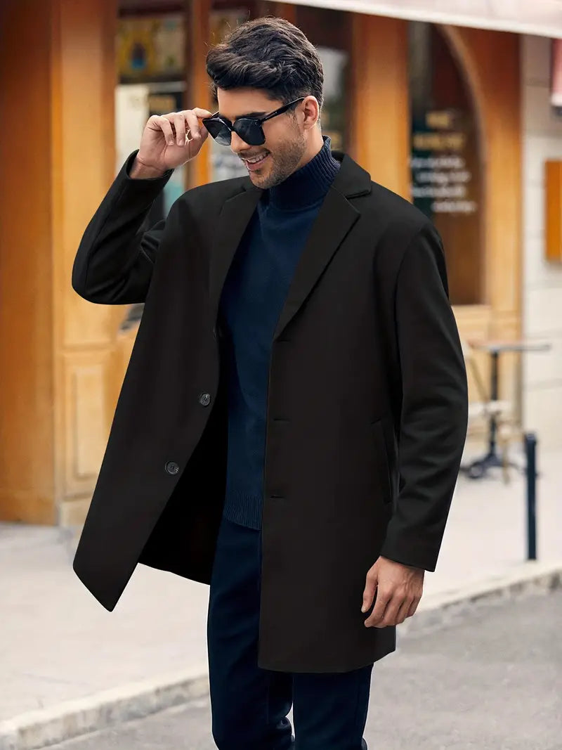 Levoire | Manteau Élégant Pour Des Apparitions Stylées Noir