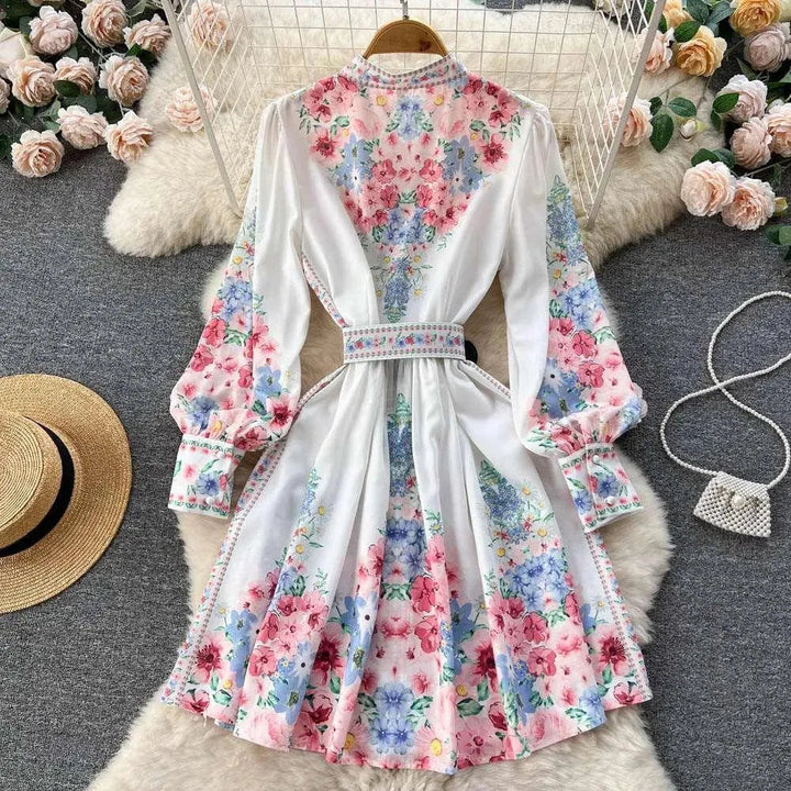Levoire | Robe à une rangée avec des manches courtes