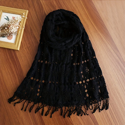 Levoire | Foulard Creux Floral Noir