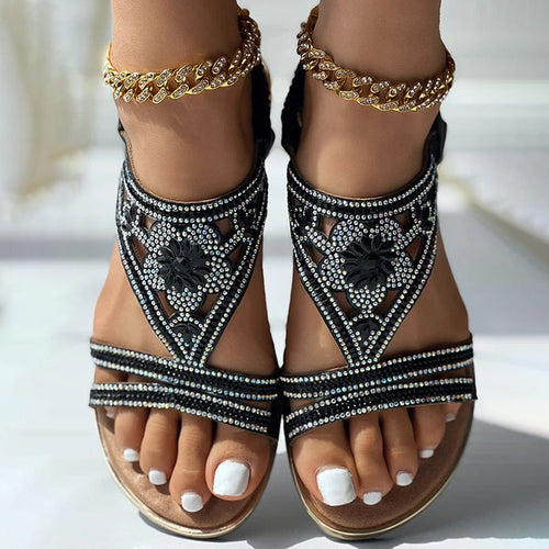 Levoire | Chaussures D'Été Confortables Ornées De Strass