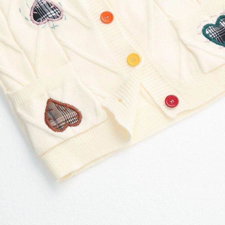 Levoire | Cardigan en tricot avec des manches ballon