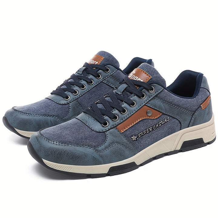 Levoire | Grandes Tailles Chaussures De Randonnée Pour Hommes Bordeaux Meri bleu