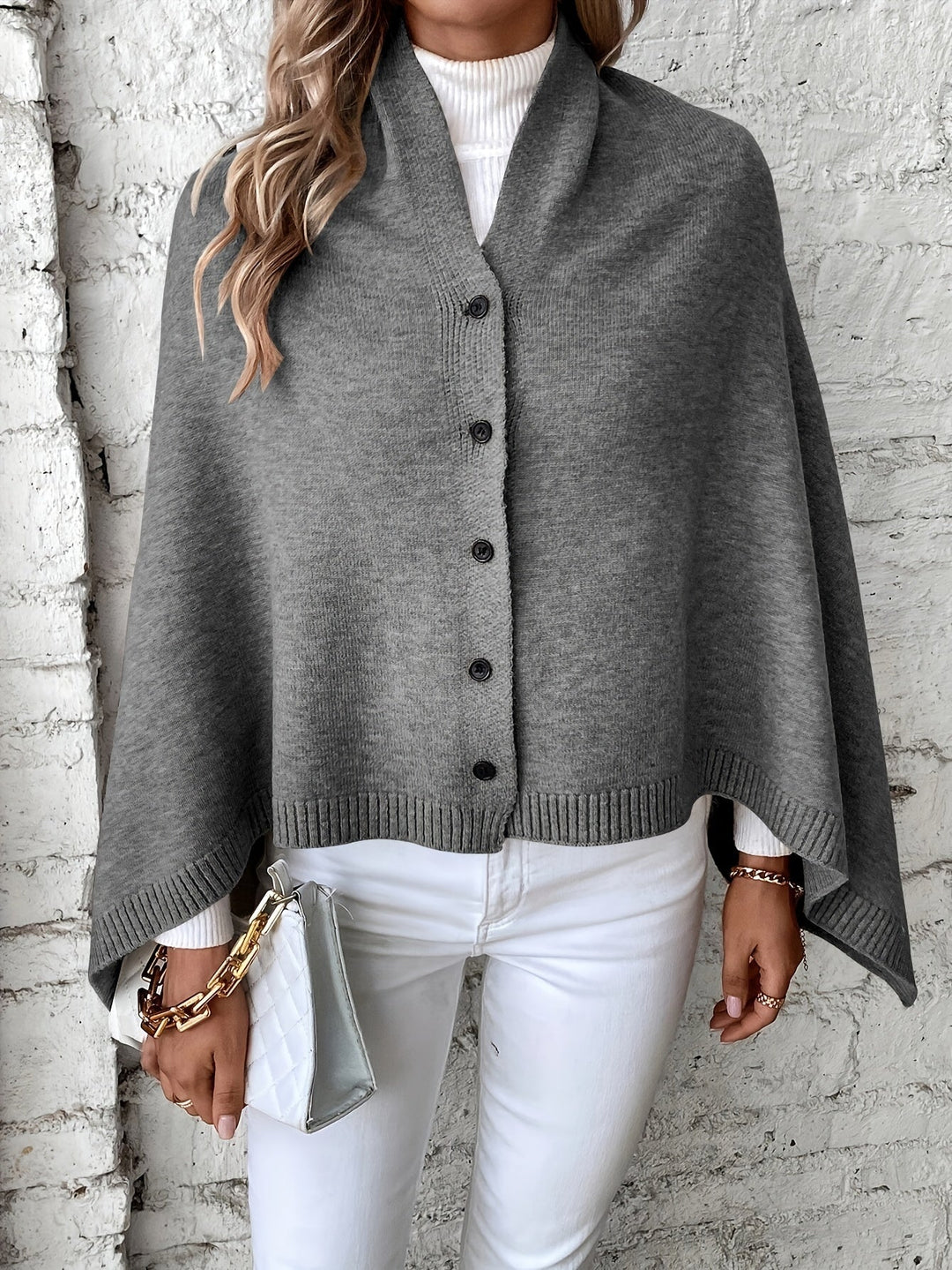 Levoire | Veste En Tricot Durable Avec Bouton À L'Avant