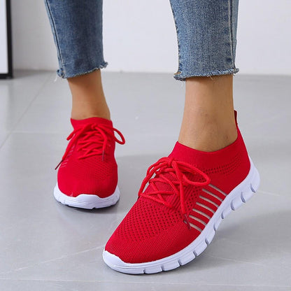 Levoire | Sneakers Confort Femmes Rochele Rot