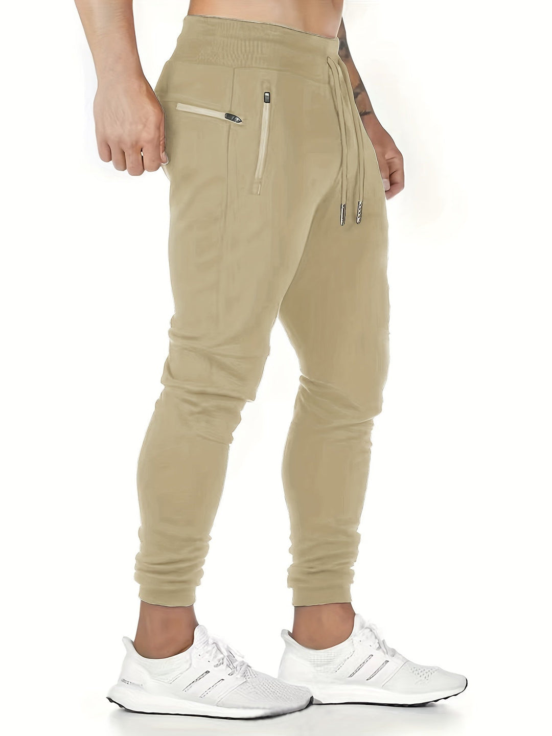 Levoire | Pantalons De Jogging Confortables Pour Hommes Avec Poches Et Cordons Couleur crème