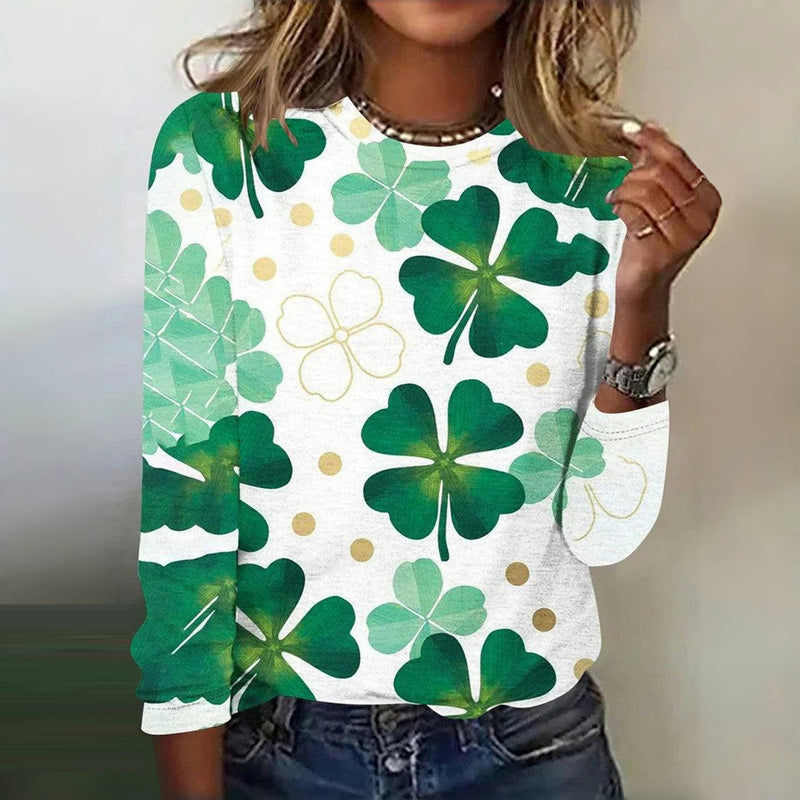 Levoire | Shirt À Imprimé Trèfle À Quatre Feuilles Vert