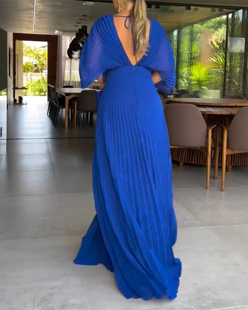 Levoire | Robe De Soirée Maxi Décolleté En V