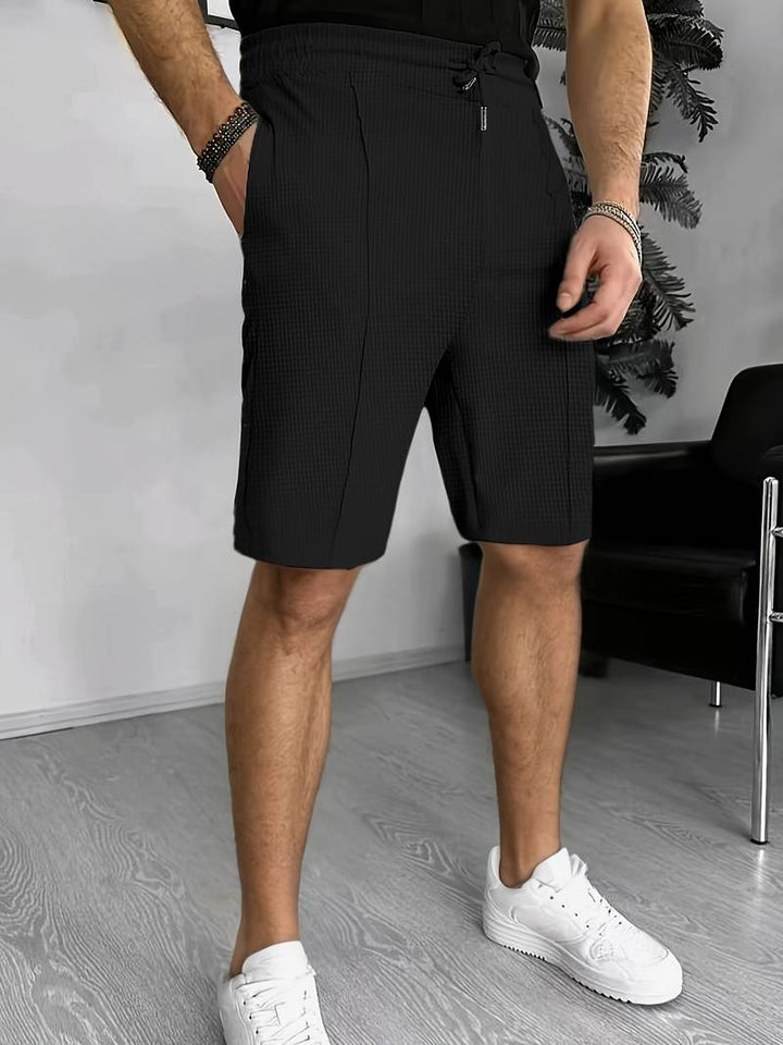 Levoire | Shorts En Tricot Gaufré Avec Cordon De Serrage Et Deux Poches Avant