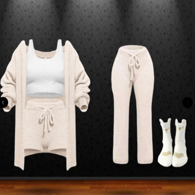 Levoire | Ensemble Confort Lux Gilet, Soutien-Gorge, Shorts, Pantalons Et Chaussettes