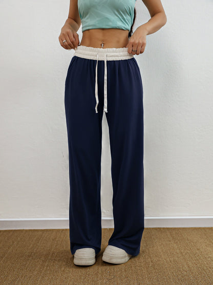 Levoire | Pantalons De Sport Stretch Hauts En Combinaison De Couleurs Avec Poches