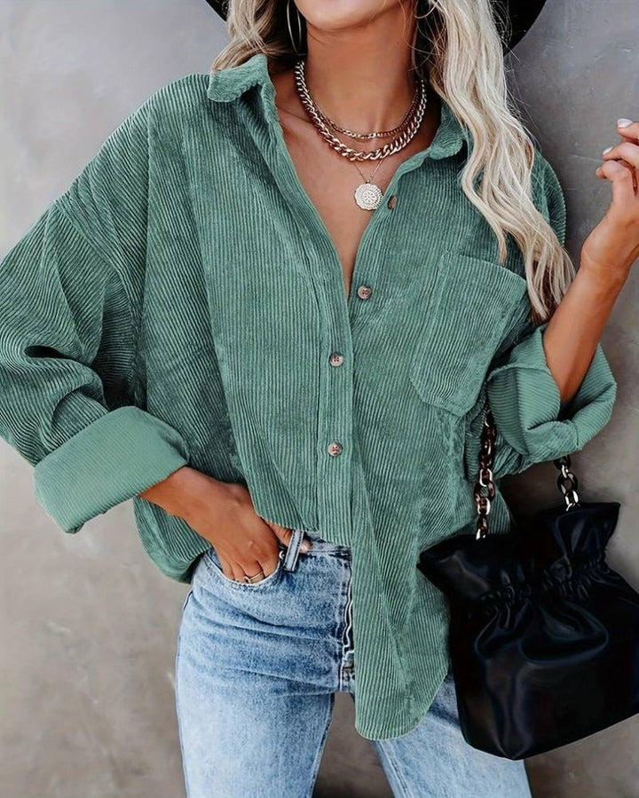 Levoire | T-Shirt En Velours Vintage Vert