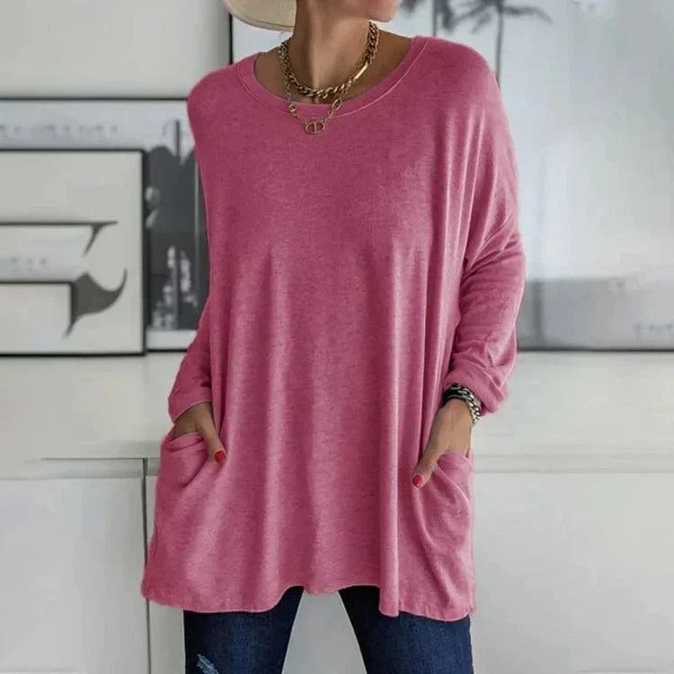 Levoire | Pull Décontracté Grande Taille Pour Femmes Rose foncé