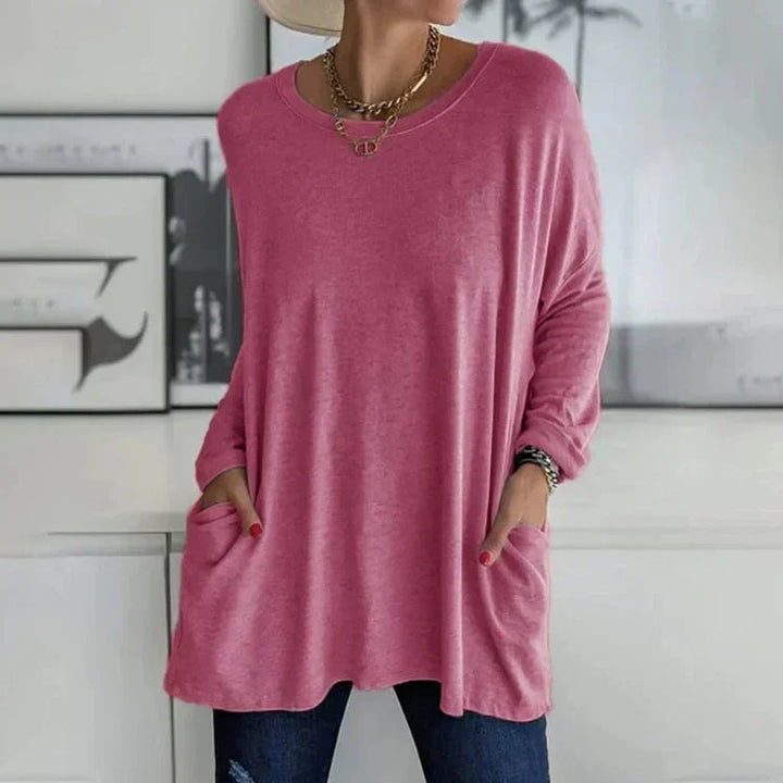 Levoire | Pull Décontracté Grande Taille Pour Femmes Rose foncé