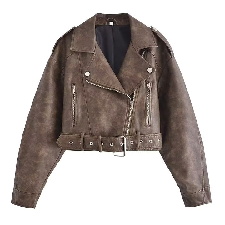 Levoire | Veste En Cuir À Gradient De Couleur Réglable Pour Femmes