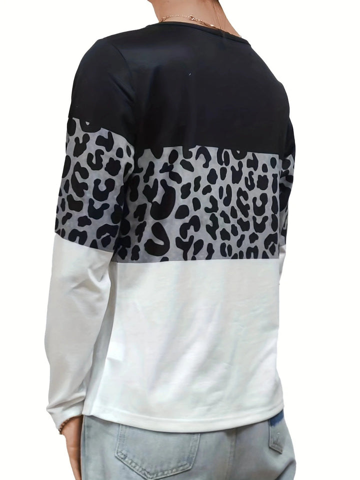 Levoire | Croix Croix Couleur Bloc T-shirt à Manches Longues