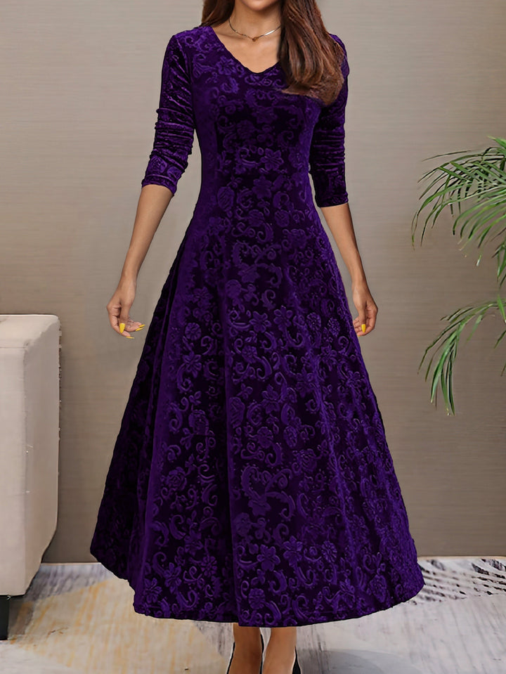 Levoire | Robe Simple Avec Manches Longues Et Couvre-Ventre Lilas