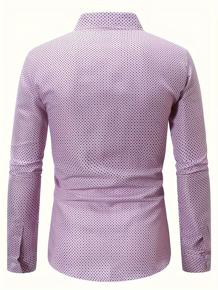 Levoire | Chemise Pour Homme Avec Un Col Retourné Tendance Et Des Manches Longues