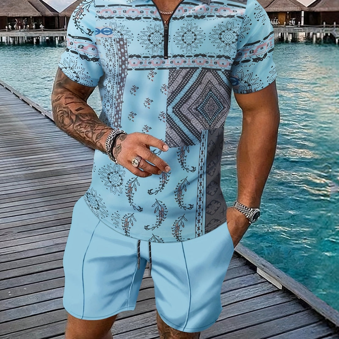 Levoire | Ensemble Paisley À Deux Pièces Pour Hommes D'Été