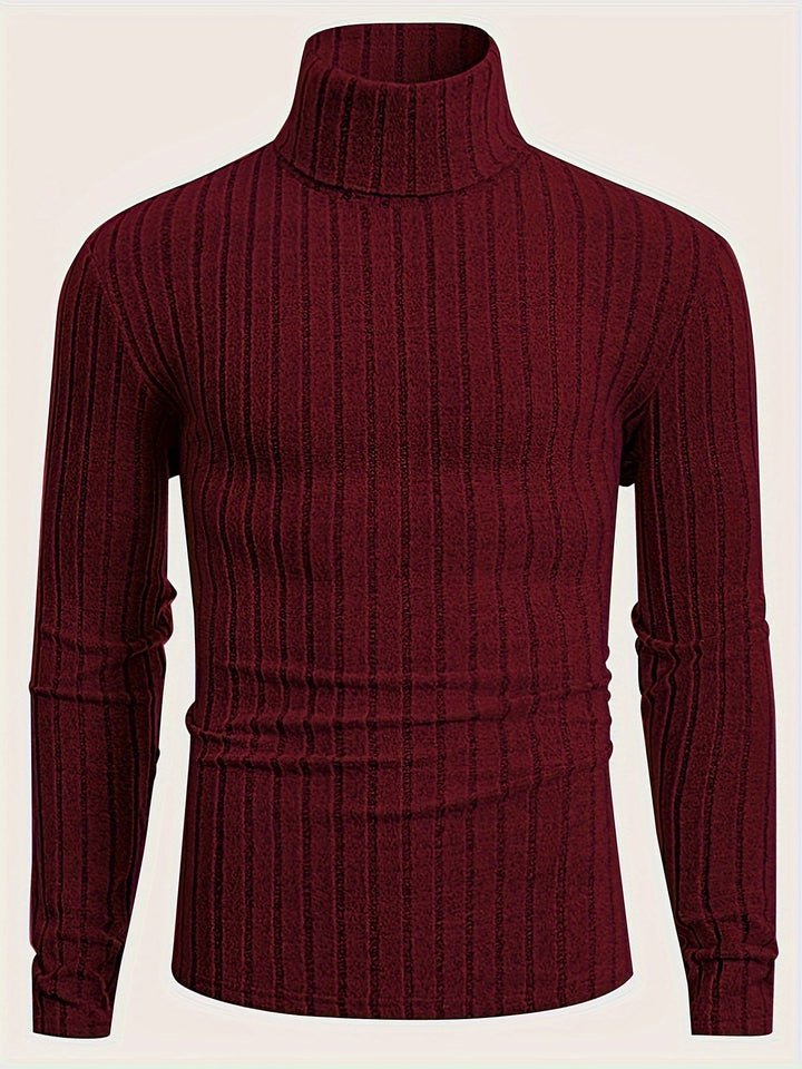 Levoire | Pull En Tricot Rayé Avec Col Pour Hommes
