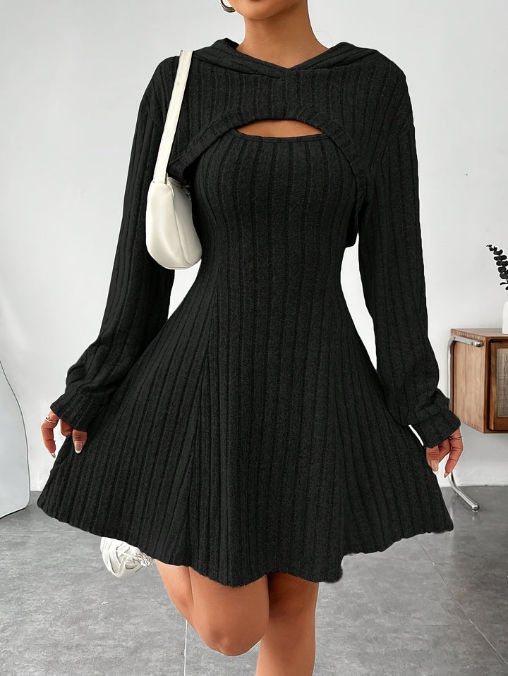 Levoire | Robe Ensemble Avec Sweatshirt Pour Femmes Helen Noir