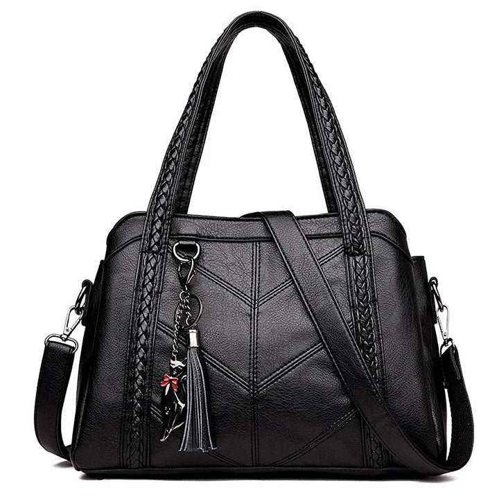 Levoire | Sac À Main En Cuir Élégant Et Polyvalent Noir