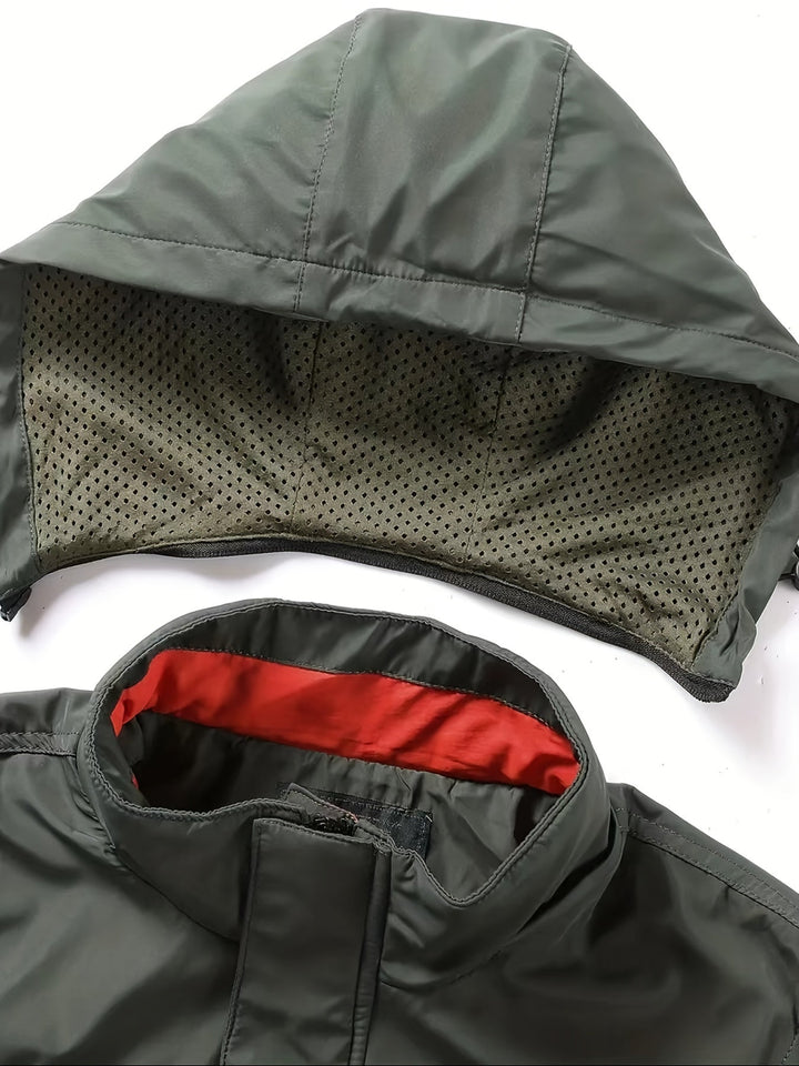 Levoire | Veste De Randonnée Pour Homme Avec Écharpe Détachable