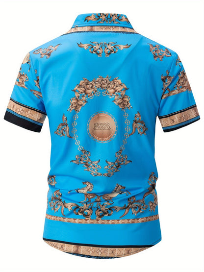 Levoire | 2 Pièces Costume Homme Avec Motif Floral Doré