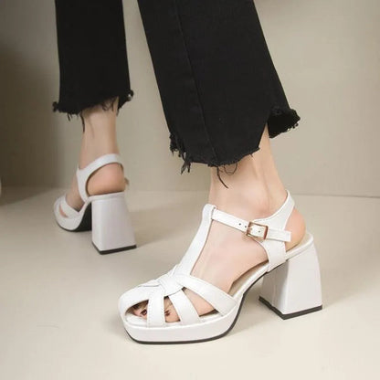 Levoire | Sandales romaines à talons hauts avec bout ouvert