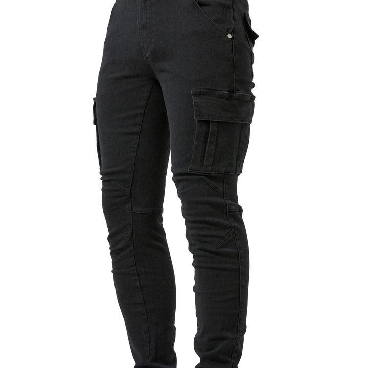 Levoire | Pantalons Cargo Slimfit En Denim Stretch