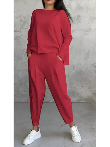 Levoire | Ensemble Éléga Nt Deux Pièces Avec Haut À Manches Longues Et Pantalon