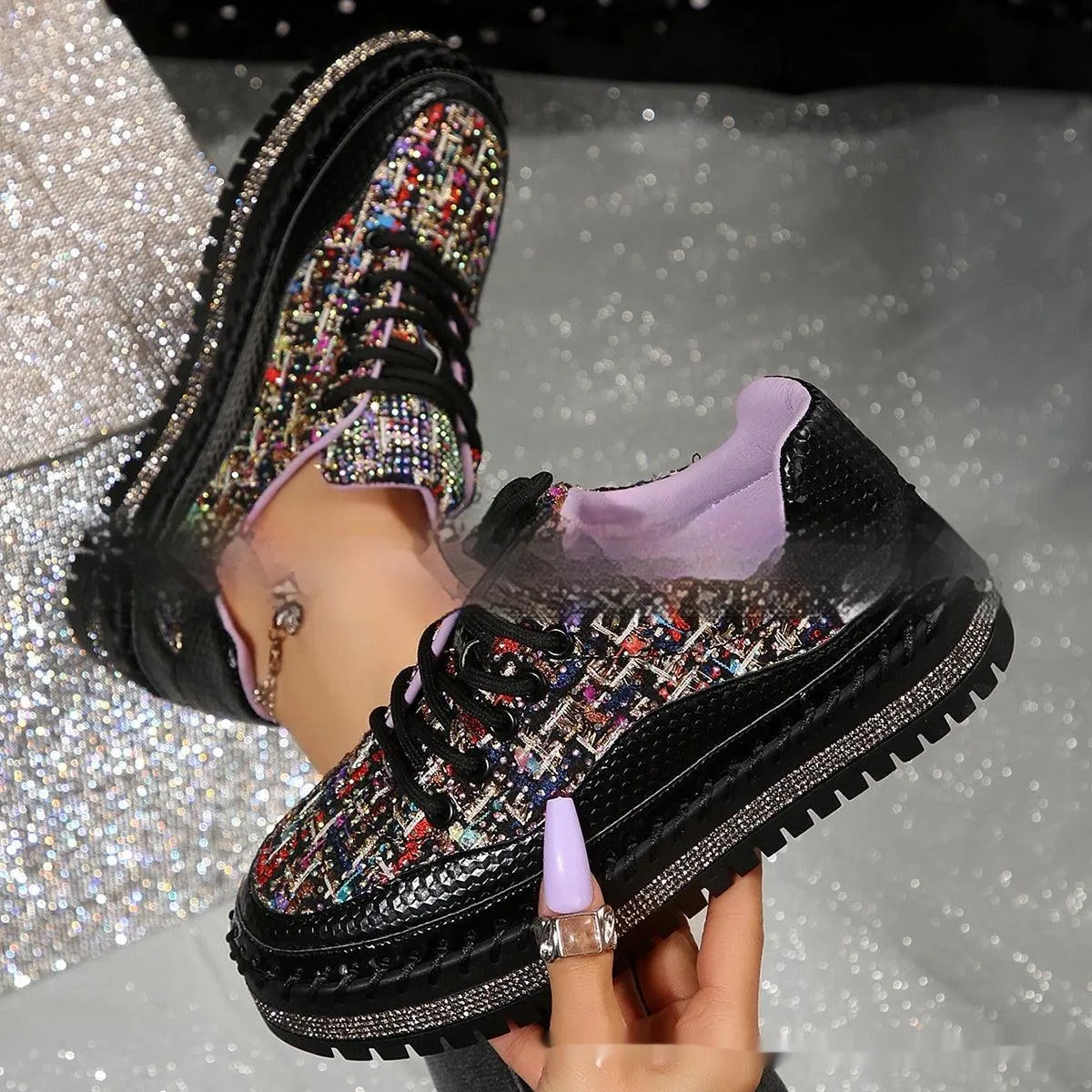 Levoire | Baskets Femme Loisirs Noir