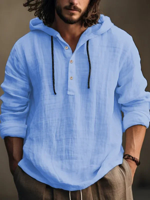 Levoire | Sweatshirt Top En Tissu Mélangé Décontracté Bleu clair