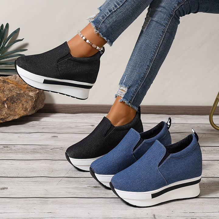 Levoire | Chaussures de cheville en denim léger antidérapantes