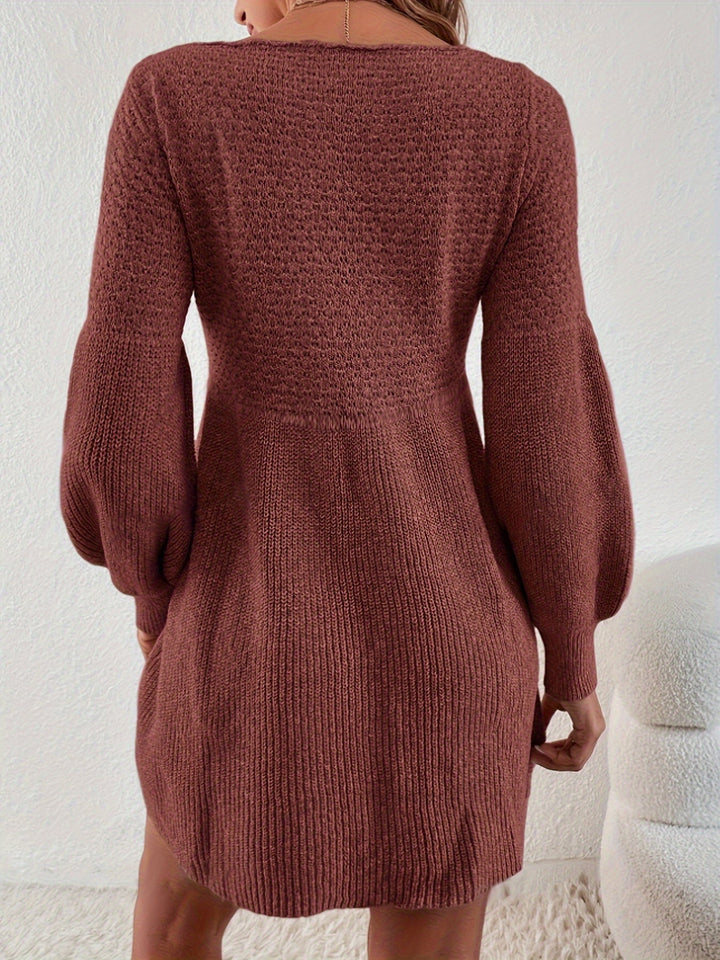 Levoire | Chic Robe Tricot Unie Pour Femmes