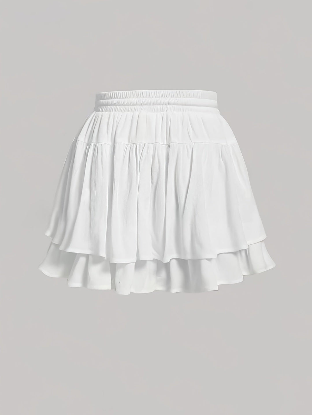 Levoire | Taille Haute Vie A-Ligne Mini-Jupe Blanc