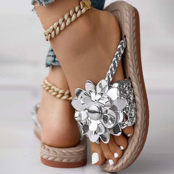 Levoire | Chaussures Plates Avec Fleurs 3D