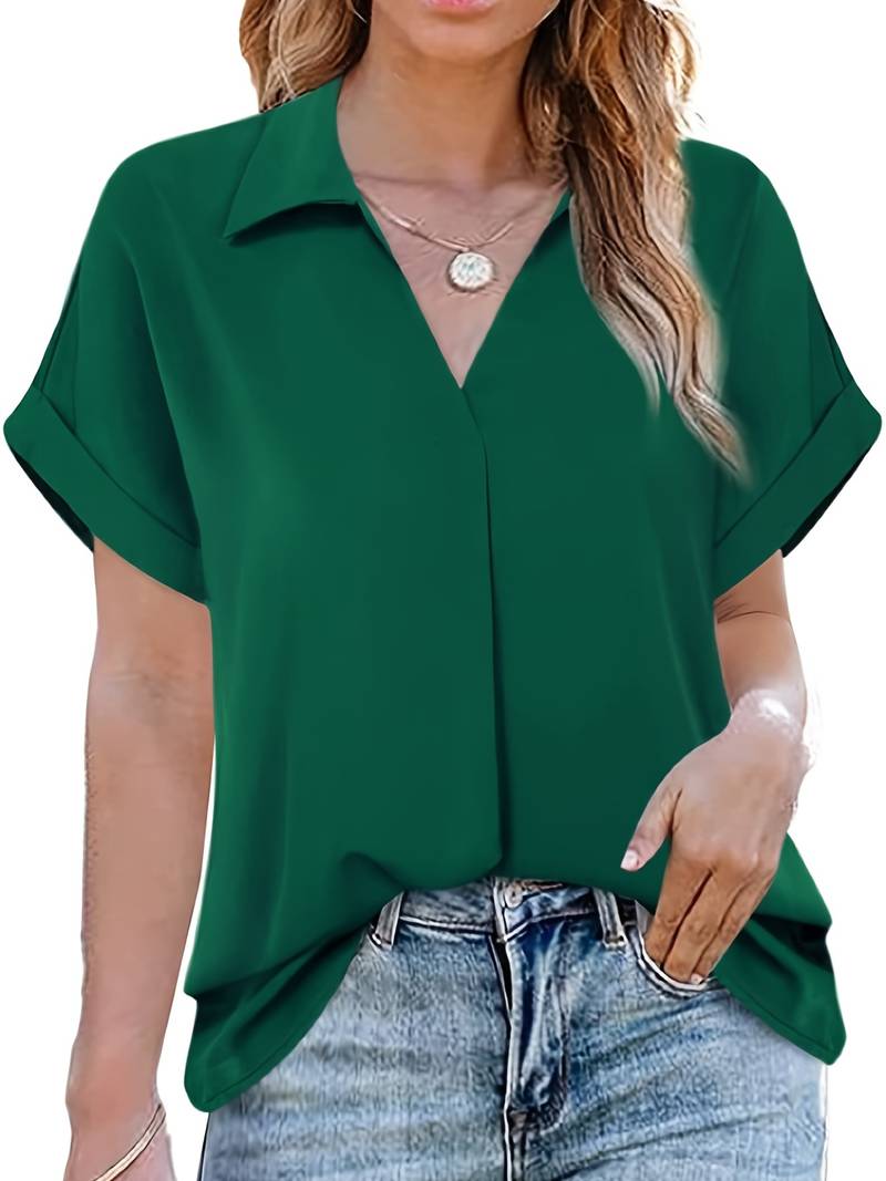 Levoire | Chemise D'Été Décontractée À Col Rabattu