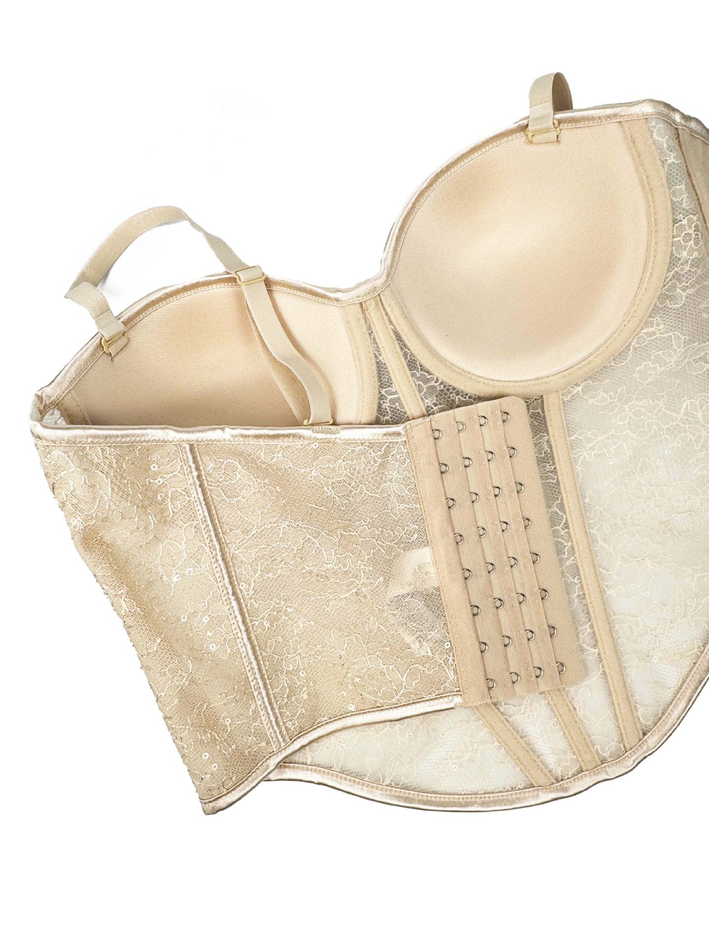 Levoire | Corset en filet transparent avec des détails en dentelle