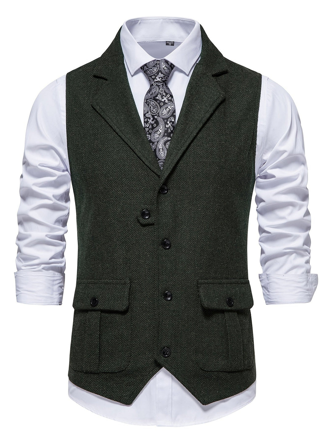 Levoire | Gilet Élégant Pour Hommes Pour Les Fêtes Gris foncé