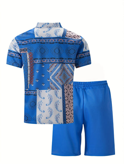 Levoire | Ensemble Paisley À Deux Pièces Pour Hommes D'Été