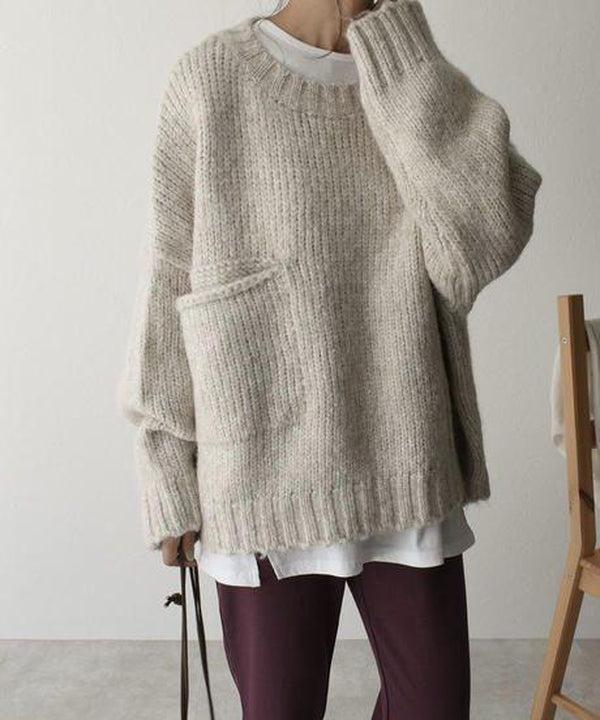 Levoire | Bergroer Pull En Maille Avec Poche