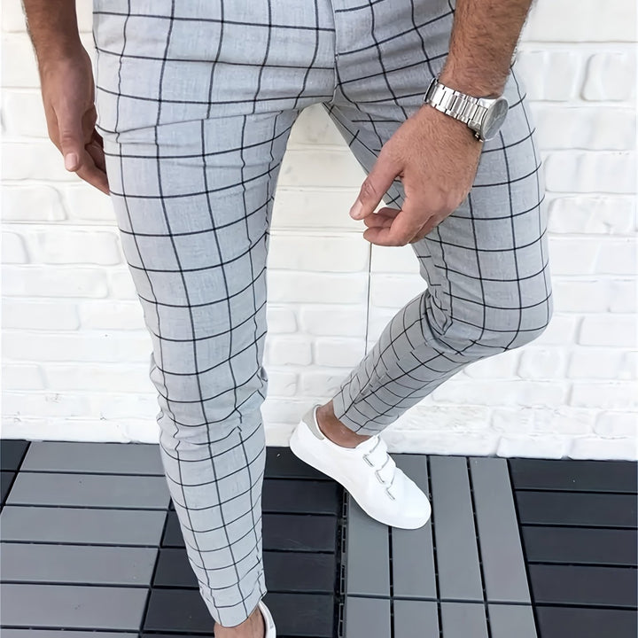 Levoire | Élégant Pantalon À Carreaux Pour Hommes