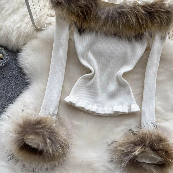 Levoire | Style tricot à une épaule Ins