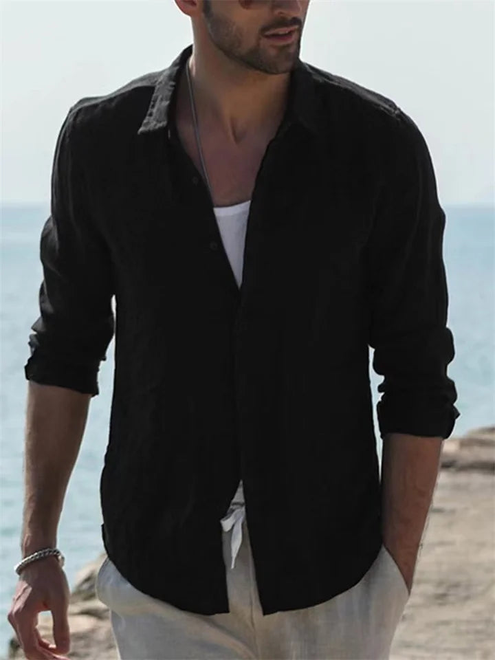 Levoire | Chemise Légère Pour Loisirs Et Jours Chauds Noir