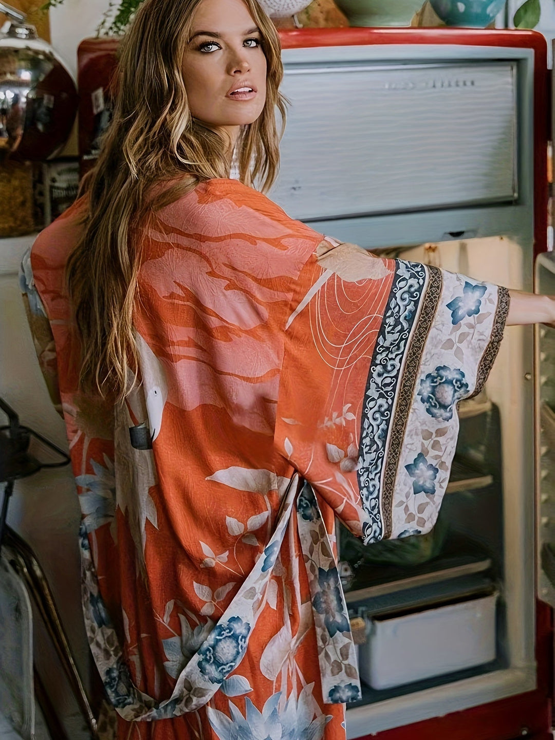 Levoire | Imprimé, Inspiré Du Kimono, Maillot De Bain Élégant