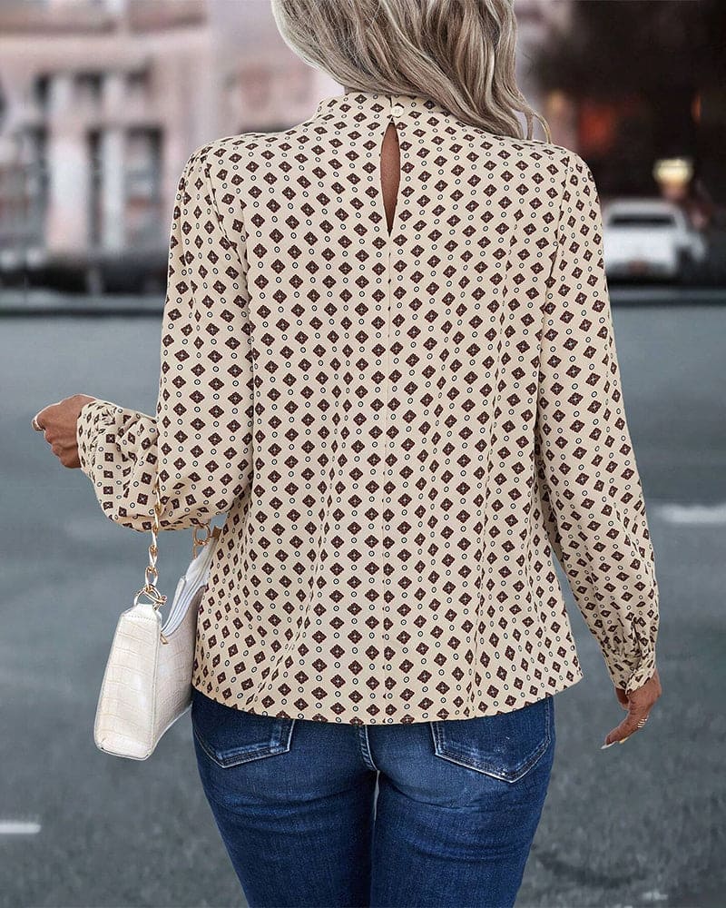 Levoire | Blouse Style Vintage Avec Imprimés