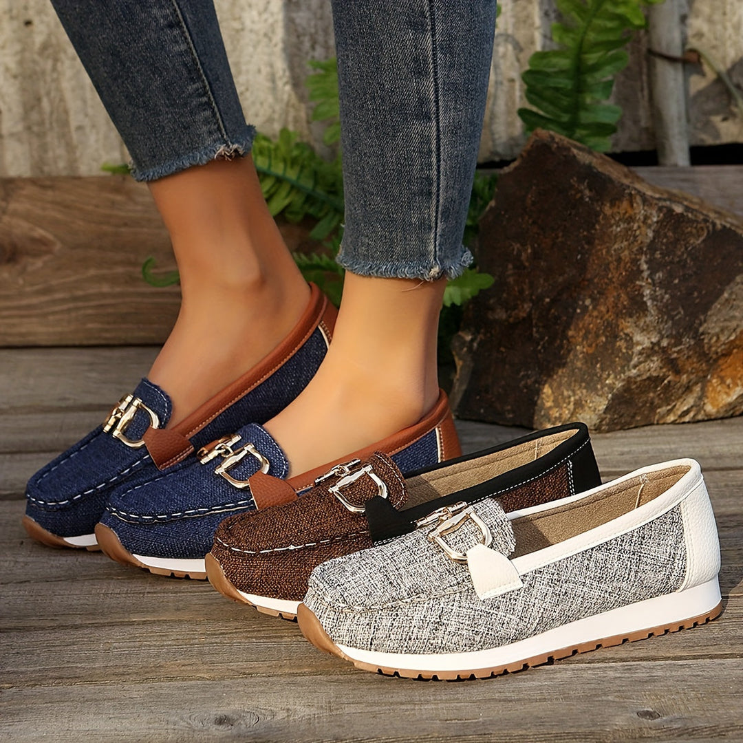 Levoire | Femmes Mocassins Décontractés Avec Bande Métallique